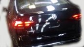VW Virtus rear fascia undisguised spy shot