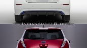 2018 Nissan Leaf vs. 2014 Nissan Leaf rear