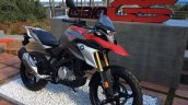 BMW G 310 GS Racing red media ride spain front right quarter