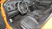 Euro-spec 2018 Subaru XV interior at the IAA 2017