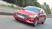 Hyundai Verna 2017 test drive review front action shot