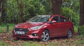 Hyundai Verna 2017 test drive review front three quarters