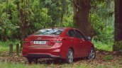 Hyundai Verna 2017 test drive review rear three quarters