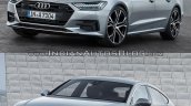 2018 Audi A7 Sportback vs. 2014 Audi A7 Sportback front three quarters