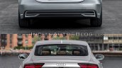 2018 Audi A7 Sportback vs. 2014 Audi A7 Sportback rear