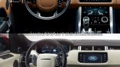 2018 Range Rover Sport vs. 2014 Range Rover Sport dashboard driver side