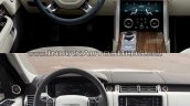 2018 Range Rover vs. 2013 Range Rover dashboard driver side