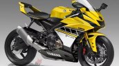 2018 Yamaha R-09 Renedering by SuperStreetBike yellow