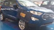 Ford EcoSport facelift spy pictures front three quarters