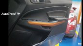 Ford EcoSport facelift spy pictures interior door trim