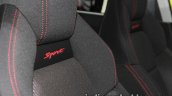 Suzuki Swift Sport seat branding at 2017 Tokyo Motor Show