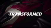 New Triumph Tiger teased fuel tank extensions