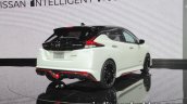 Nissan Leaf NISMO Concept rear three quarters at the 2017 Tokyo Motor Show