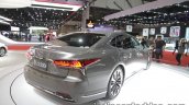 RHD 2018 Lexus LS rear three quarters at 2017 Tokyo Motor Show