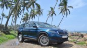 Skoda Kodiaq test drive review front angle low