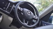 Skoda Kodiaq test drive review interior steering wheel