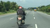 TVS Apache RR 310S spied with modified tyre hugger rear