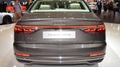 2018 Audi A8 L rear at 2017 Dubai Motor Show