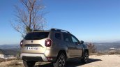 2018 Dacia Duster international media drive rear three quarters