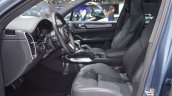 2018 Porsche Cayenne Turbo front seats at 2017 Dubai Motor Show