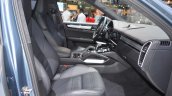 2018 Porsche Cayenne Turbo front seats right side view at 2017 Dubai Motor Show