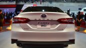 2018 Toyota Camry Hybrid rear at 2017 Dubai Motor Show