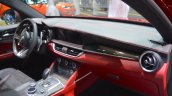 Alfa Romeo Stelvio Quadrifoglio dashboard passenger side view at 2017 Dubai Motor Show