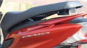 Honda Grazia first ride review underseat storage open