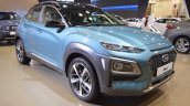 Hyundai Kona front three quarters at 2017 Dubai Motor Show