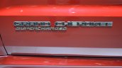 Jeep Grand Cherokee Trackhawk Supercharged badge at 2017 Dubai Motor Show