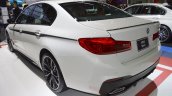 2017 BMW 5 Series with BMW M Performance accessories rear three quarters left side at 2017 Thai Motor Expo