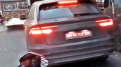 2018 Audi Q8 spy shot rear three quarters