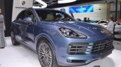 2018 Porsche Cayenne S front three quarters at 2017 Thai Motor Expo
