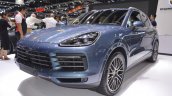 2018 Porsche Cayenne S front three quarters left side at 2017 Thai Motor Expo.JPG