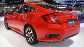 Honda Civic Red rear three quarters left side at 2017 Thai Motor Expo - Live