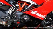 TVS Apache RR 310 Red India launch right side engine