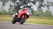 TVS Apache RR 310 first ride review action front