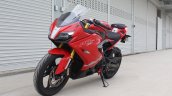 TVS Apache RR 310 first ride review front left quarter