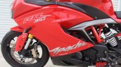 TVS Apache RR 310 first ride review left side fairing