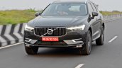 Volvo XC60 test drive review front angle tracking shot