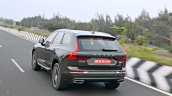 Volvo XC60 test drive review rear angle tracking shot