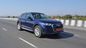 2018 Audi Q5 test drive review front angle motion