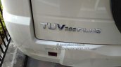 Mahindra TUV300 Plus tailgate badge