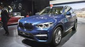 2018 BMW X3 front three quarters at Auto Expo 2018