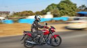 2018 Bajaj Discover 110 right side action first ride review