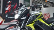 2018 Honda CB Hornet 160R tank extensions at 2018 Auto Expo