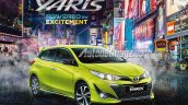 2018 Toyota Yaris TRD Sportivo (facelift) front three quarters brochure