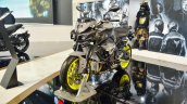 2018 Yamaha MT-10 front left quarter at 2018 Auto Expo