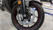 2018 Yamaha YZF-R3 Black front wheel at 2018 Auto Expo