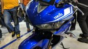 2018 Yamaha YZF-R3 Blue headlamps at 2018 Auto Expo